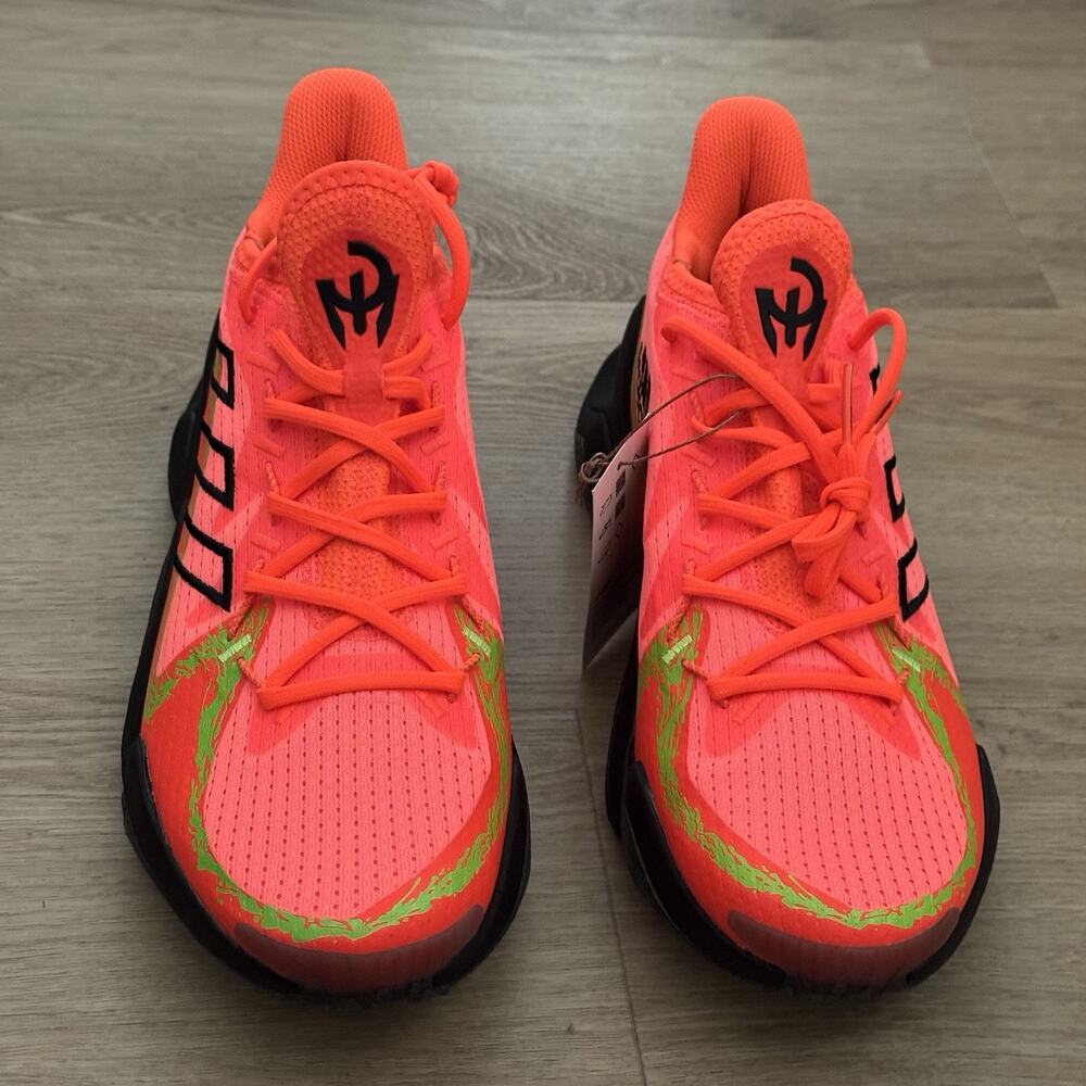 MAHOMES 1 Adidas IMPACT FLX Poison Solar Orange Shoes IF4806 Chiefs NFL Sz 9.5